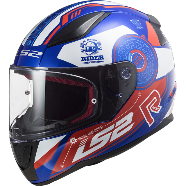 KASK LS2 FF353 RAPID STRATUS BLUE RED WHITE L